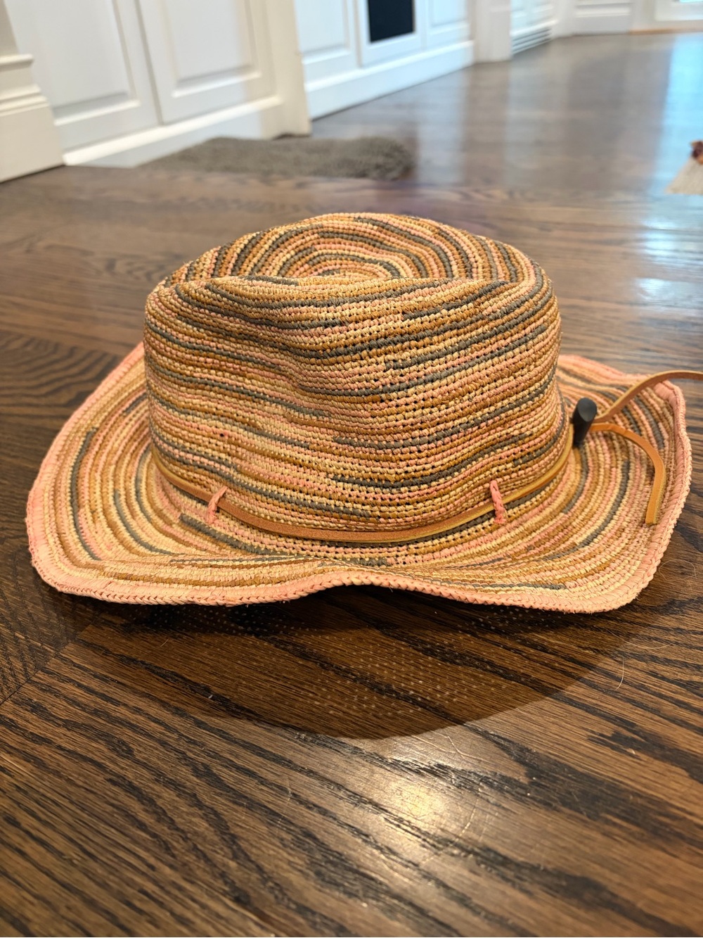 Handmade Multicolor Straw Sun Hat